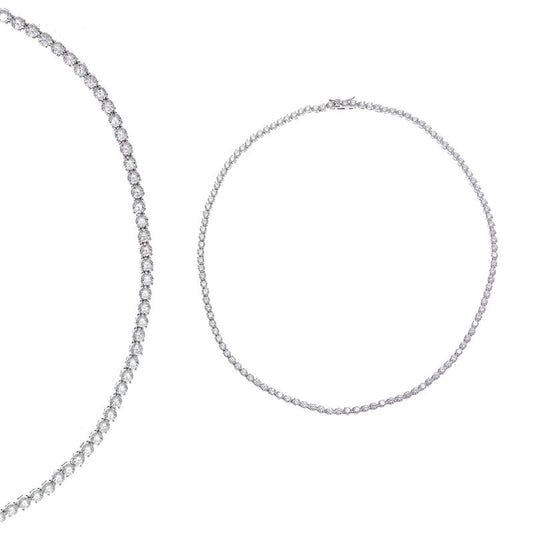 Descubre las cadenas de Salvatore plata con circonitas para mujer que marcan tendencia para brillar en todo momento 