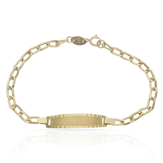 Pulsera esclava de oro 18k eslabón Bilbao para mujer