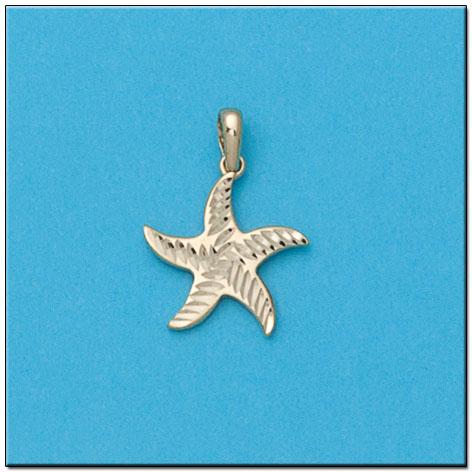 COLGANTE EN ORO DE 18KL ESTRELLA DE MAR - Joyeria Zeller