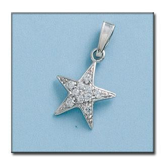 COLGANTE ORO BLANCO DE 18KL ESTRELLA - Joyeria Zeller