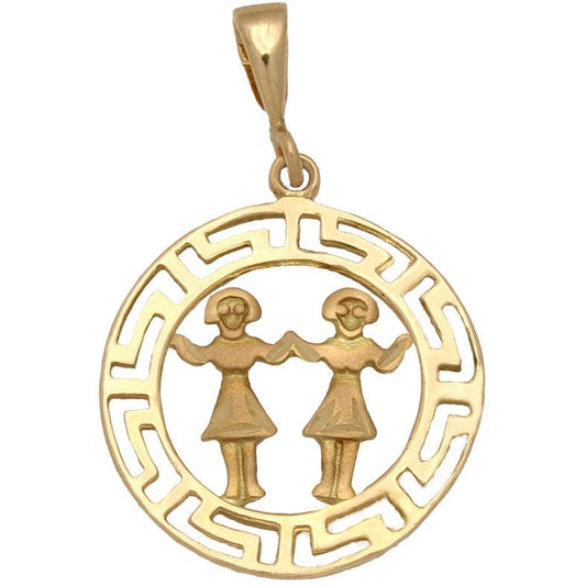 HOROSCOPO EN ORO DE 18KL GEMINIS - Joyeria Zeller