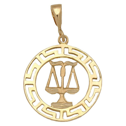 HOROSCOPO EN ORO DE 18KL LIBRA - Joyeria Zeller