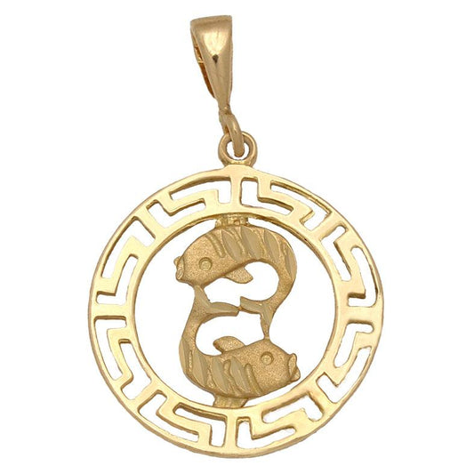 HOROSCOPO EN ORO DE 18KL PISCIS - Joyeria Zeller