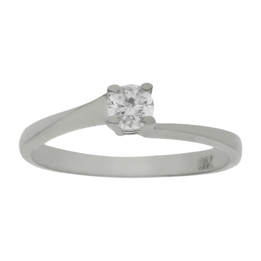 SORTIJA ORO BLANCO 18KL DIAMANTE - Joyeria Zeller