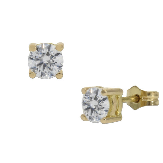 PENDIENTES ORO 18KL CIRCONITAS - 5.50MM - Joyeria Zeller